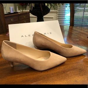Alex Marie low heeled suede pump